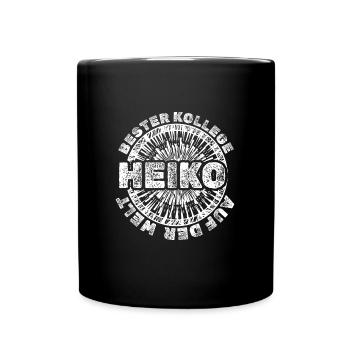 Heiko - Tasse einfarbig - Schwarz - Vorne