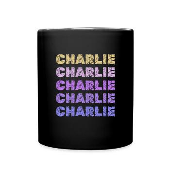 Gift for Charlie - Full Colour Mug - black - Front