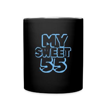 55 - Tasse einfarbig - Schwarz - Vorne