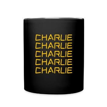Charlie as a first name - Full Colour Mug - black - Front
