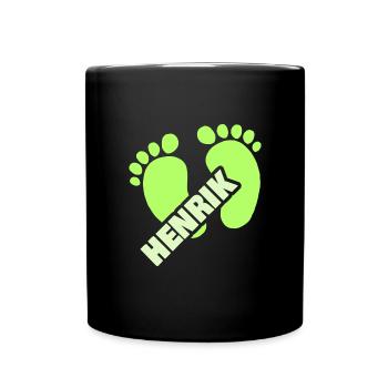Naissance d’Henrik - Mug uni - noir - Devant