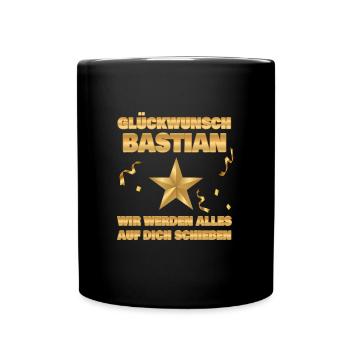 Kollegin Bastian - Tasse einfarbig - Schwarz - Vorne