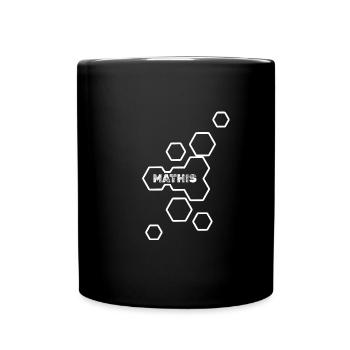 Mathis als Name - Tasse einfarbig - Schwarz - Vorne