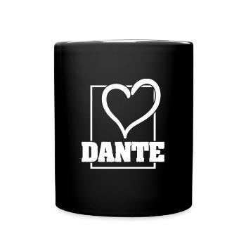 Frau Dante - Tasse einfarbig - Schwarz - Vorne