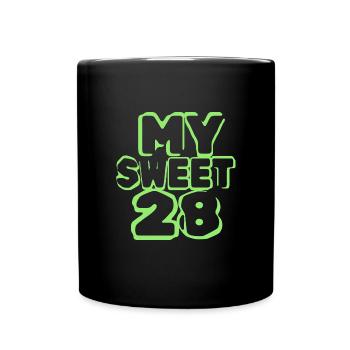 Age 28 - Full Colour Mug - black - Front