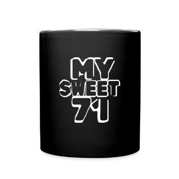Sweet 71 - Full Colour Mug - black - Front