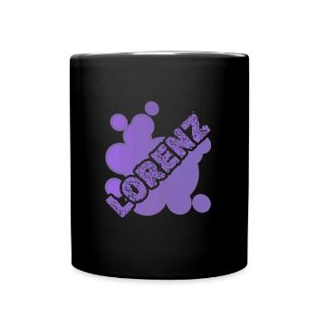 First name Lorenz - Full Colour Mug - black - Front