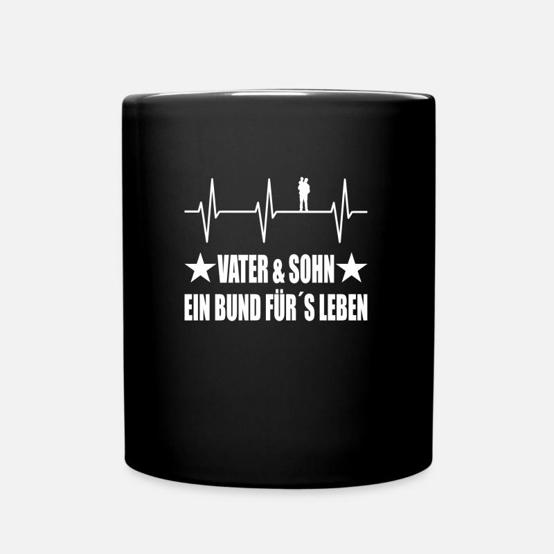 Papa - Tasse einfarbig - Schwarz
