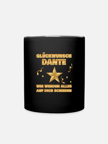 Kollegin Dante - Tasse einfarbig - Schwarz