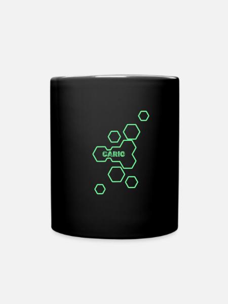 Name Carlo - Tasse einfarbig - Schwarz