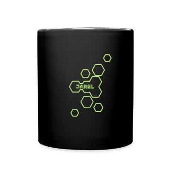 Name Jarel - Tasse einfarbig - Schwarz - Vorne