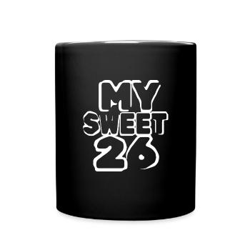 Birthday 26 - Full Colour Mug - black - Front