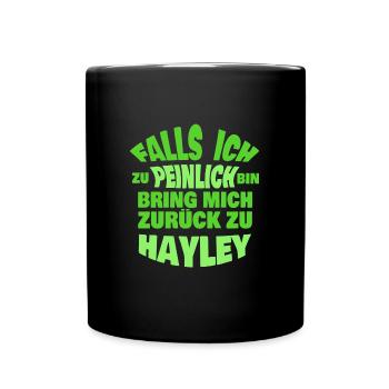 Gift for Hayley - Full Colour Mug - black - Front