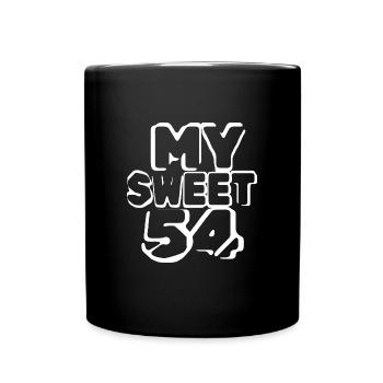 Sweet 54 - Full Colour Mug - black - Front