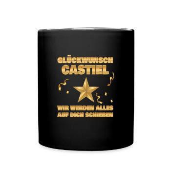 Gift for Castiel - Full Colour Mug - black - Front