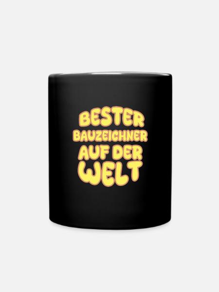 Berufung Bauzeichner - Tasse einfarbig - Schwarz