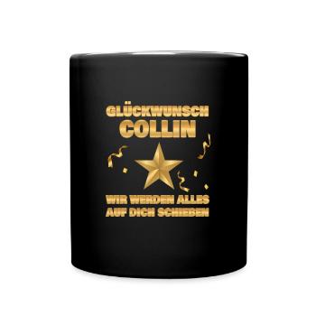 Mme Collin - Mug uni - noir - Devant