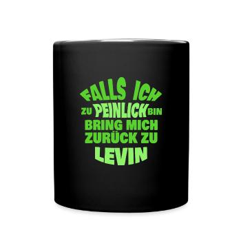 Levin as a bachelor party - Full Colour Mug - black - Front