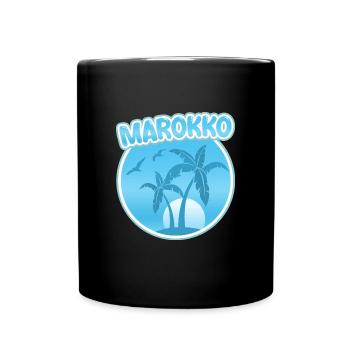 Maroc - Mug uni - noir - Devant