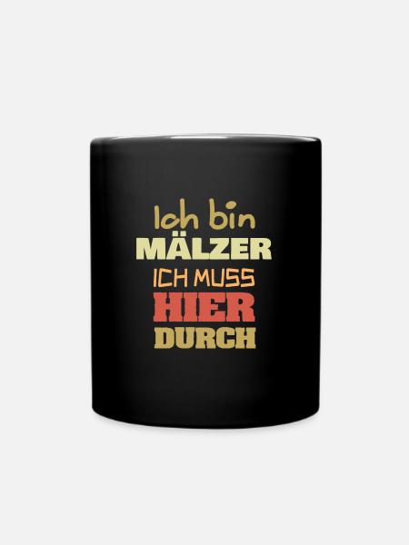 Beruf Mälzer - Tasse einfarbig - Schwarz