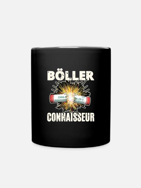 Böller Connaisseur - Tasse einfarbig - Schwarz