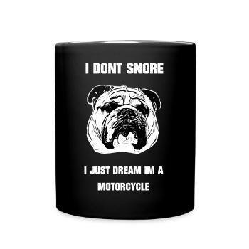 Bulldog ... a true friend - Full Colour Mug - black - Front