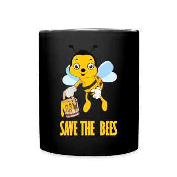 Sauvez les abeilles abeille abeille reine des abeilles - Mug uni - noir - Devant