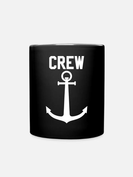 Sailing anchor ship - Full Colour Mug - black