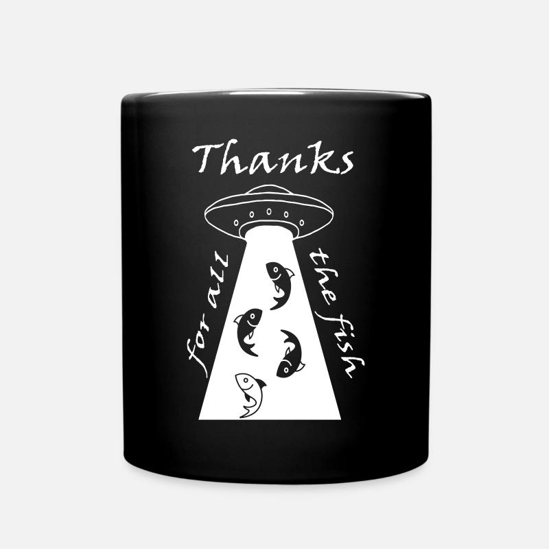 thanks for all the fish - Tasse einfarbig - Schwarz