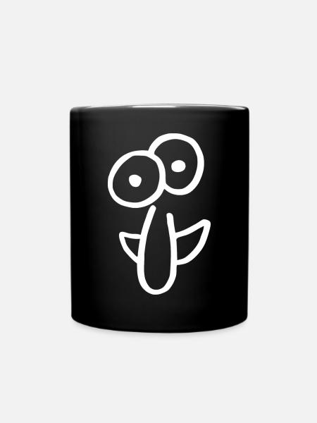 Grimace avec un gros nez 5 vecteur - Mug uni - noir