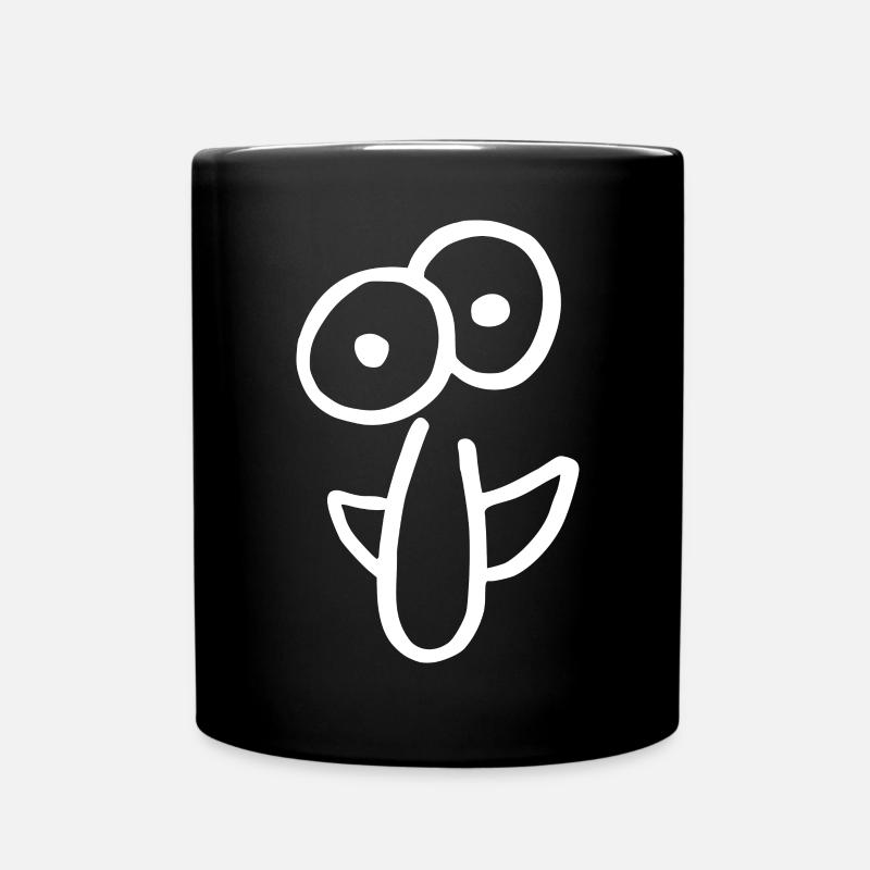 Grimace avec un gros nez 5 vecteur - Mug uni - noir
