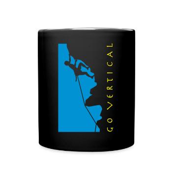freeclimber_012015_a_2c - Tasse einfarbig - Schwarz - Vorne