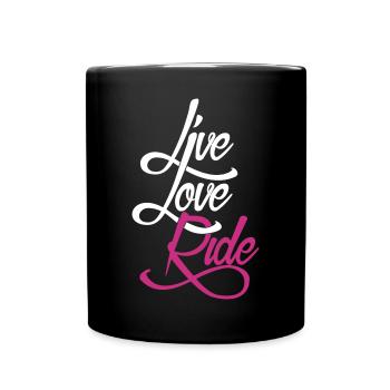 Live Love Ride - Full Colour Mug - black - Front