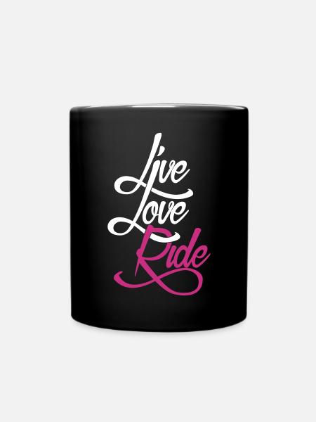 Live Love Ride - Mug uni - noir