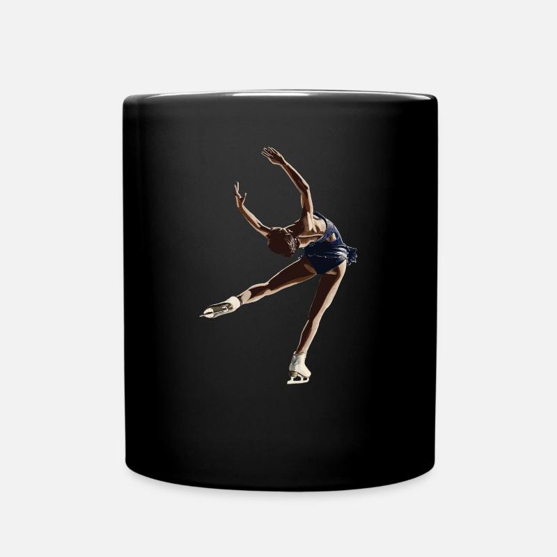 Eiskunstlauf - Tasse einfarbig - Schwarz