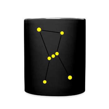 Sternbild Orion - Tasse einfarbig - Schwarz - Vorne