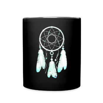 Attrape-rêves Étoilé Envolé - Mug uni - noir - Devant