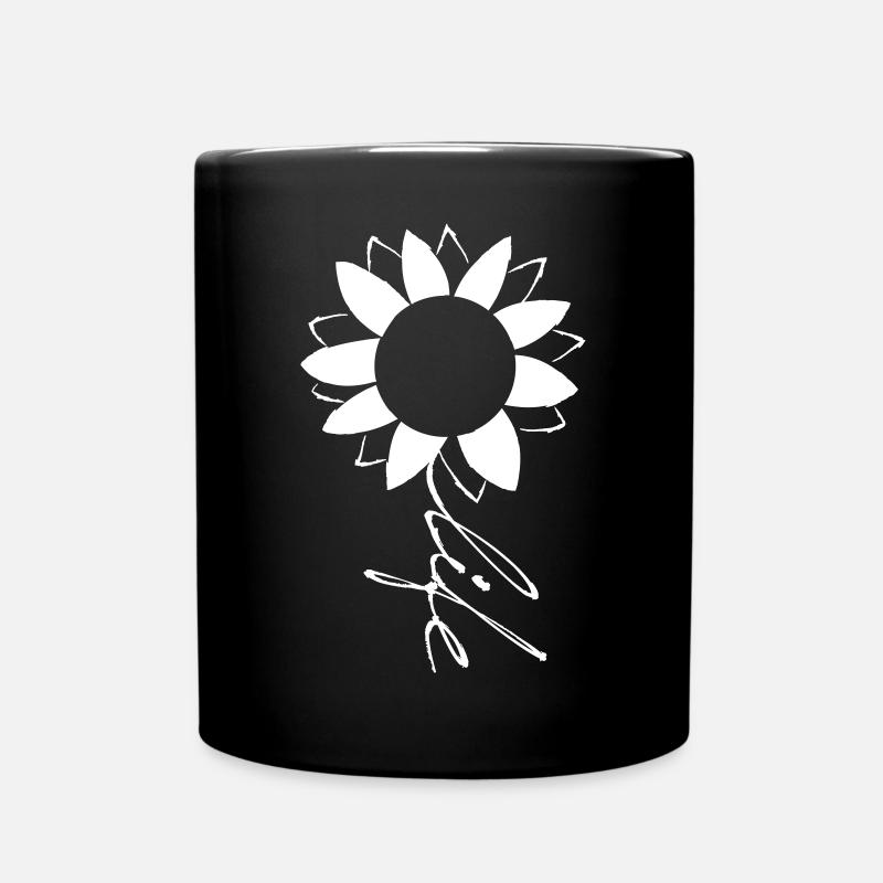 Tournesol de la vie - Mug uni - noir