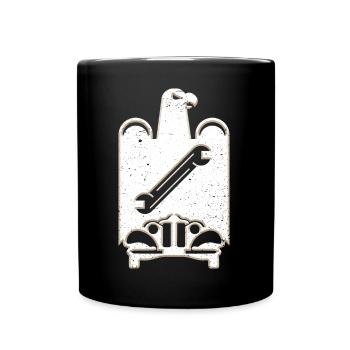 Guild sign car mechanic grunge - Full Colour Mug - black - Front