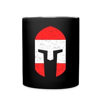 Gladiator Österreich - Tasse einfarbig - Schwarz - Vorne