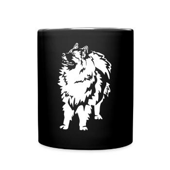 Wolfsspitz « Édition Noire » - Mug uni - noir - Devant