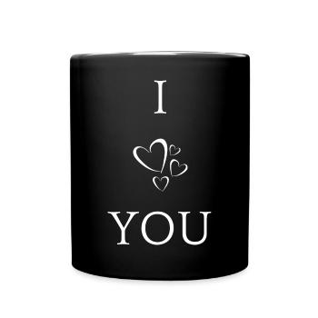 I Love You - Full Colour Mug - black - Front