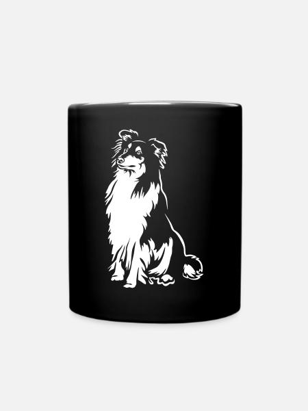 Collie "Black Edition" - Tasse einfarbig - Schwarz