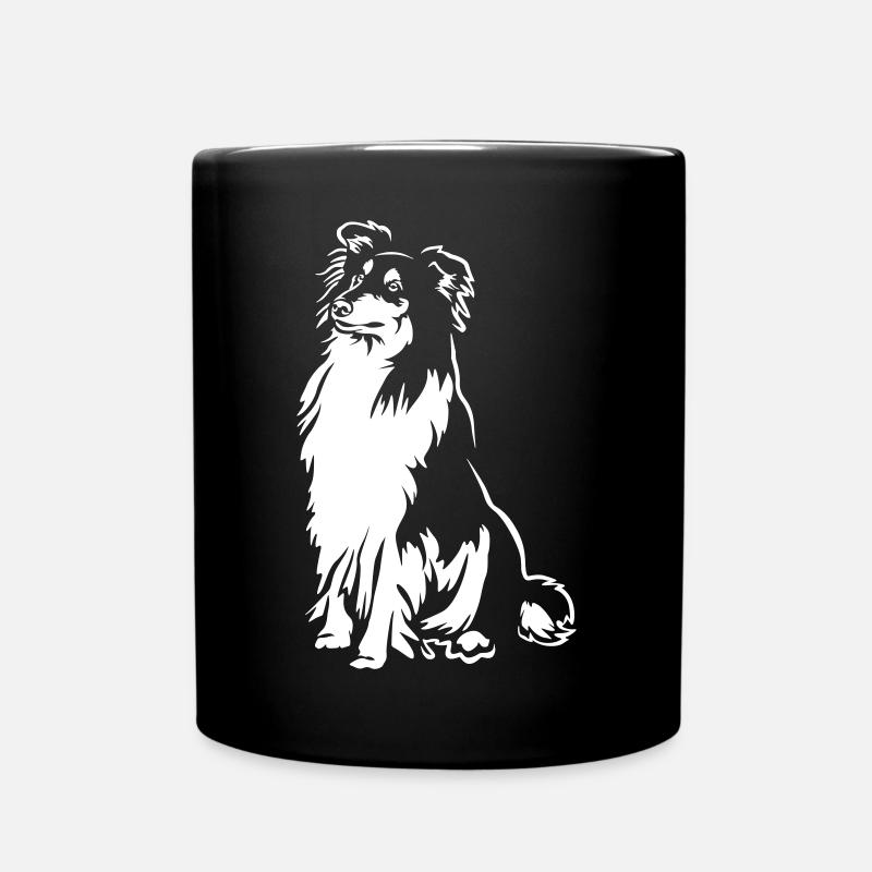 Collie "Black Edition" - Tasse einfarbig - Schwarz