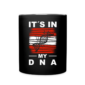 Drapeau de l’Autriche Drapeau autrichien AT - Mug uni - noir - Devant