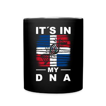 Dominican Republic Flag Dom Rep Flag Trip - Full Colour Mug - black - Front