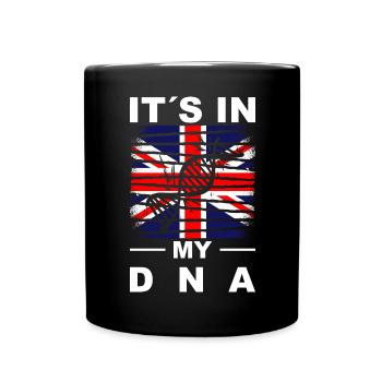 Großbritannien Flagge Union Jack Fahne London UK - Tasse einfarbig - Schwarz - Vorne