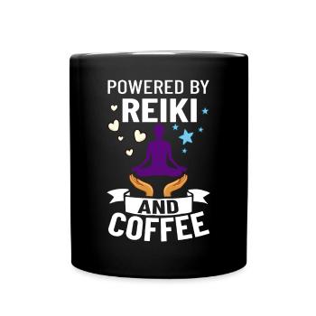 Reiki Guérisseur Énergie Guérison Musique Maître Pierre - Mug uni - noir - Devant