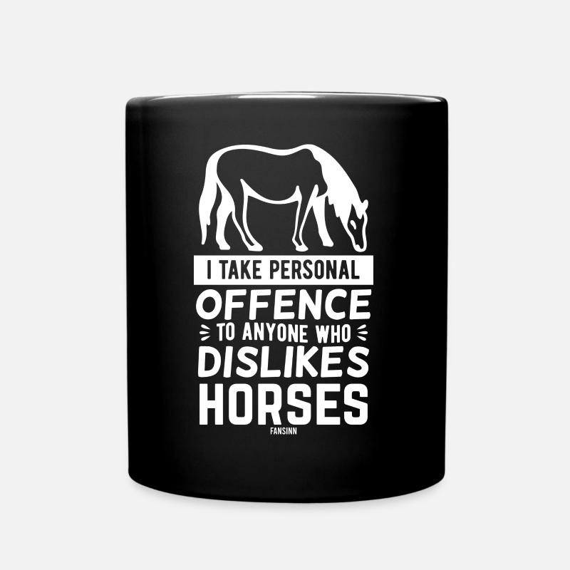 Écurie Équitation Écurie Poney disant - Mug uni - noir