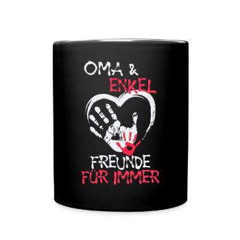 Lieblingsoma Oma Großmutter Statement Ruhestan - Tasse einfarbig - Schwarz - Vorne